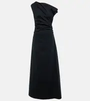 [Staud] Staud Maxi Phare cotton poplin gown AU 8 black