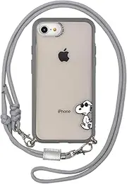 Gourmandise Peanuts IIIIfit Loop SNG-726B Case Compatible with iPhone SE (3rd Generation/2nd Generation) / 8/7 / 6s / 6 (4.7 Inch)