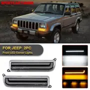 For 1997-2001 Jeep Cherokee XJ LED DRL Parking Bumper Signal Lights Corner Lamp (for: Jeep)