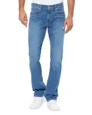 Paige Normandie Straight Fit Jeans in Cartwright Blue