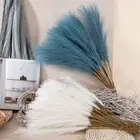 10PCS/Set 55CM Fluffy Pampas Grass Home Decor Fake Plant Reed Wedding Party