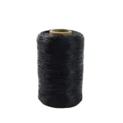 1 Single Spool Black Sinew Waxed Beading Craft Poly Thread Artificial Wax Sinue