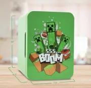 Minecraft Creeper Mini Fridge (18732) Thermoelectric Cooler Green Mobs Man Cave