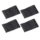 Bra Extender 3 Hook Elastic Extension Strap Plus Size Clip On Maternity Black 4X