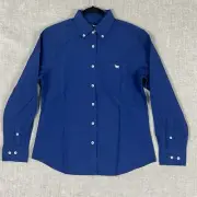 Ringers Western Navy Womens Slim Fit Long Sleeve Shirt Womens Size 12 BNWT