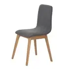 Marguerite Oak Dining Chair, Grey Cashmere Upholstery by Dane Craft