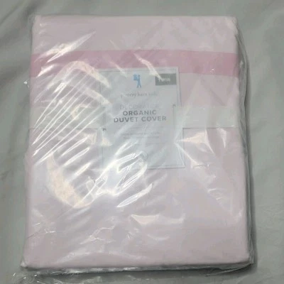 Pottery Barn Kids Decorator Organic Duvet CV Pink Twin O22