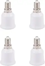 4X E14 to E26 E27 Adapter Socket E14 to Medium Socket E26 E27 Converter Bulb Base Adapter Converter
