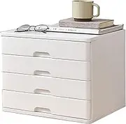 HSTBLEOO A4 Flat File Cabinet, 4-Layer Drawer Type Desktop Storage Box/Cabinet, Office Supplies and Sundries Desk Organizers(Color:A)