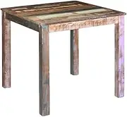 Dining Table Solid Reclaimed Wood 80x82x76 cm Rustic Furniture Home Decor