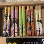 Sushi Set 5 chop sticks New in Box pretty chop sticka bamboo make your own sushi
