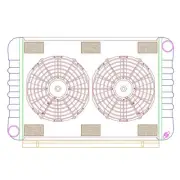 Griffin CU-00318 ExactFit ComboUnit Radiator for 61-63 Ford Thunderbird