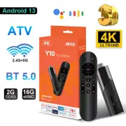 TV Stick 4K UHD Android 13 2+16GB Dual WiFi Voice Remote Streaming Media Player