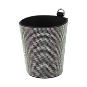Car Trash Can Portable Air Vent Faux Leather Trash Bin Assorted Color 1 Pcs