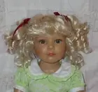 Monique ABBY Doll Wig 10/11 HONEY BLONDE Synthetic Mohair Curly Ponytails (H)NWT