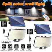 234 LED Outdoor Motion Sensor Solar Light Security Floodlight w Remote Control