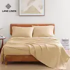 LANE LINEN 100% Organic Cotton Linen Full-Sheets Set 4-Piece Pure Long Staple