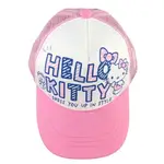 小禮堂 HELLO KITTY 棒球帽 兒童帽 鴨舌帽 遮陽帽 網帽 休閒帽 (粉白 2020夏日服飾)