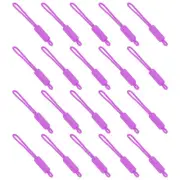 Replacement Zipper Pull Cord, 20Pcs Nylon Zipper Puller Slider Purple