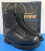 11 EW NIB MENS BATES E03140 8" DURASHOCKS LACE-TO-TOE SIDE ZIP BOOTS BLACK
