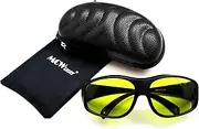 MCWlaser Laser Safty Protective Goggles Glasses 190-440 & 780-900nm,900-1100nm,10600nm Typical for 355nm 405nm 808nm 810nm 980nm 1064nm 1085nm 10600nm Absorption Type EP-17 Style 9
