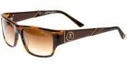 Ed Hardy Sunglasses Skull & Crossbone - Brown Horn with Case and Box