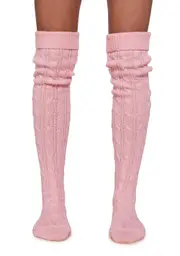 [Sugar Thrillz] Cable Knit Knee Socks