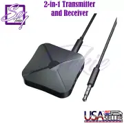 2in1 Bluetooth Transmitter Receiver Wireless Adapter TV Home Stereo A2DP Audio