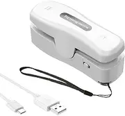 Mini Bag Sealer, Rechargeable 2 in 1 Heat Sealer with Cutter For Chip Bags Portable Plastic Bag Resealer Keep Food Fresh and Storage Snacks Bag Sealing Machine
