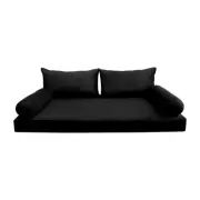 STYLE V2 Twin Velvet Knife Edge Indoor Daybed Mattress Pillow |COVER ONLY| AD374