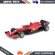 1:43 Scale 2021 Racing F1 SF21 Leclerc #16 Red Diecast Toy Model For Kids 3y+