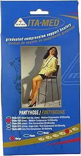 GABRIALLA Sheer Pantyhose - Compression (18-20 mmHg): H-150 Queen Beige