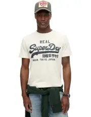 [Superdry] Classic Vintage Graphic T-shirt in Ecru