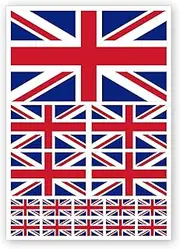 Signs247 15 x Union Jack GB England Flag decals Car Van Bike Waterproof Stickers