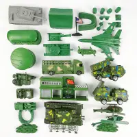 在飛比找蝦皮購物優惠-沙盤模型 二戰軍事小兵人軍人模型套裝 打仗沙盤玩具兵團塑料軍