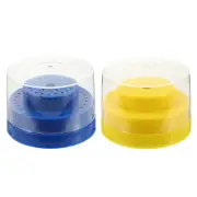 2 Pcs Electric Nail File Grinding Head Storage Box Bits Case
