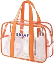Clear Duffle Bag Large, Portable Beach Bag Swimming Bag, PVC Water-Resistant Laundry Tote, Transparent Heavy Duty Beach Tote, See-Through Grocery Storagebag For Toy Organizer
