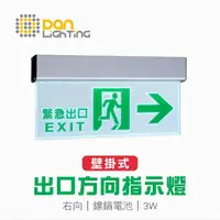 在飛比找momo購物網優惠-【Dan Lighting 點照明】LED 壁掛式出口指示燈