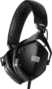 Roland VMH-S100 | Hi-Res Over-Ear Music Production Headphones | Wide Frequency Response | Incredible Sound Isolation | 50mm Driver Unit | Comfortable & Durable | Attachable Cable for L & R Ear Cups