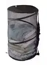 Collapsible Mesh Spiral Pop-Up Large Storage Laundry Hamper Basket Zippered Top
