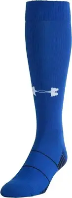 Under Armour Team Over The Calf Socks 1 Pair Royal White 1270244-400 Size XLG
