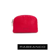 在飛比找Yahoo奇摩購物中心優惠-RABEANCO 迷色彩羊皮系列亮彩拉鍊零錢包 紅