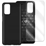 Full Cover 9H Screen Protector Carbon Fiber Case for OnePlus Nord N200 5G DE2118
