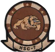 HSC-7 DUSTY DOGS DESERT COMMAND CHEST PATCH