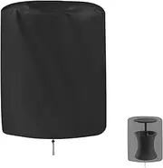 Saking Patio Bar Table Cover Round Waterproof for Keter 7.5-Gal Cool Bar Table & Outdoor Coffee Beverage Cooler Bins - 21D x 23H inches