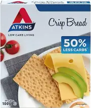 2X Atkins Low Carb Crispbread 100 Gram-Au