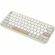Asus Marshmallow KW100 Keyboard - Wireless Connectivity - Oat Milk - Scissors Keyswitch - Bluetooth - 5 - Windows, ChromeOS, macOS, iOS, iPadOS - -