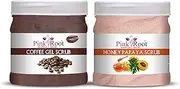 Coffee Gel Scrub 500ml with Honey Papaya Scrub 500ml