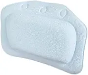 WOONEKY Stylish PVC Bath Pillow Comfortable Spa Pillow for Bathtub Bath Cushion with Suction Cup