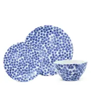 Vietri Santorini Flower 3 Piece Place Setting